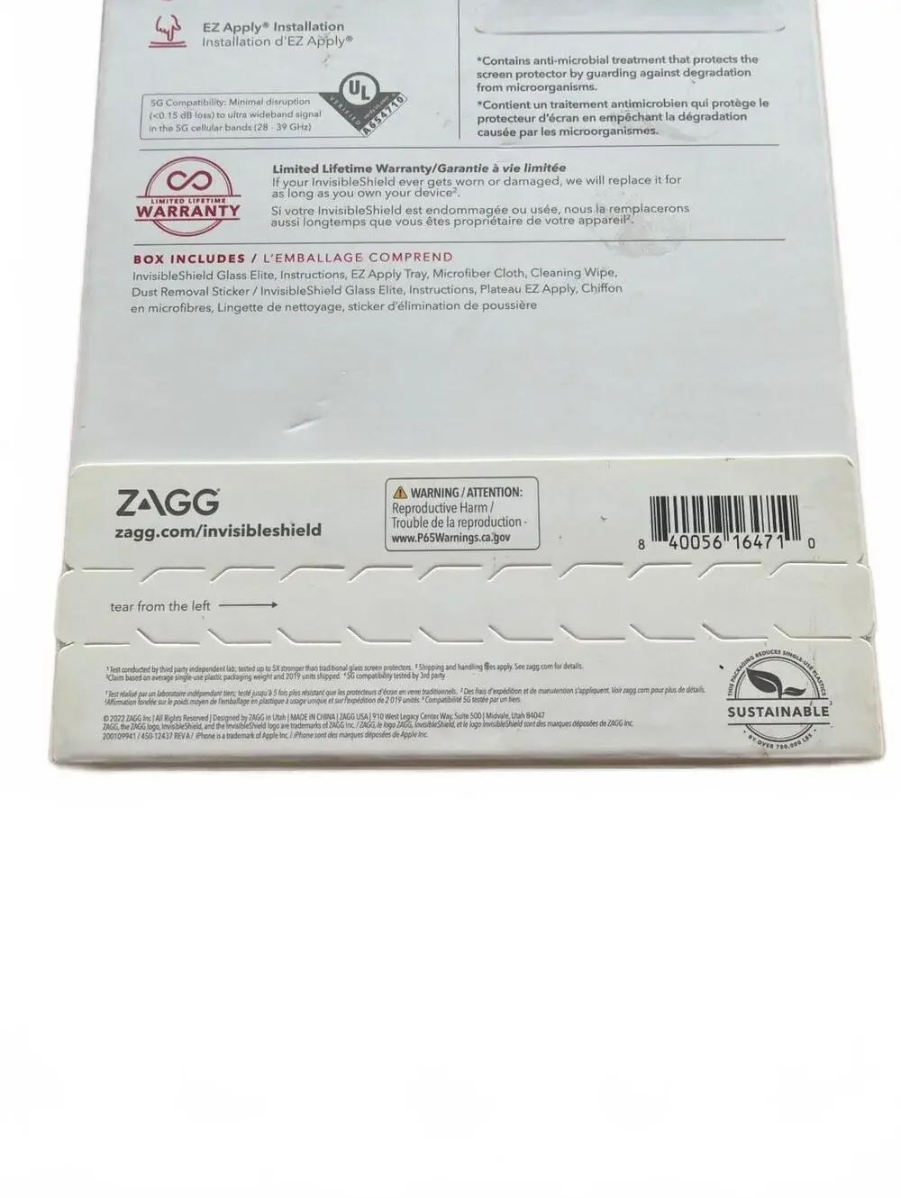 ZAGG InvisibleShield Glass Elite Screen Protector for iPhone 14 Pro 6.1